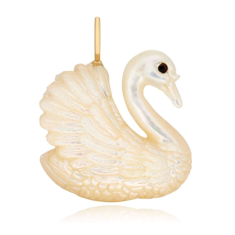 Mother of pearl Swan