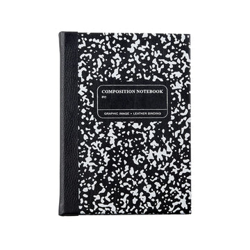 MARBLED NOTEBOOK- BLACK & WHITE