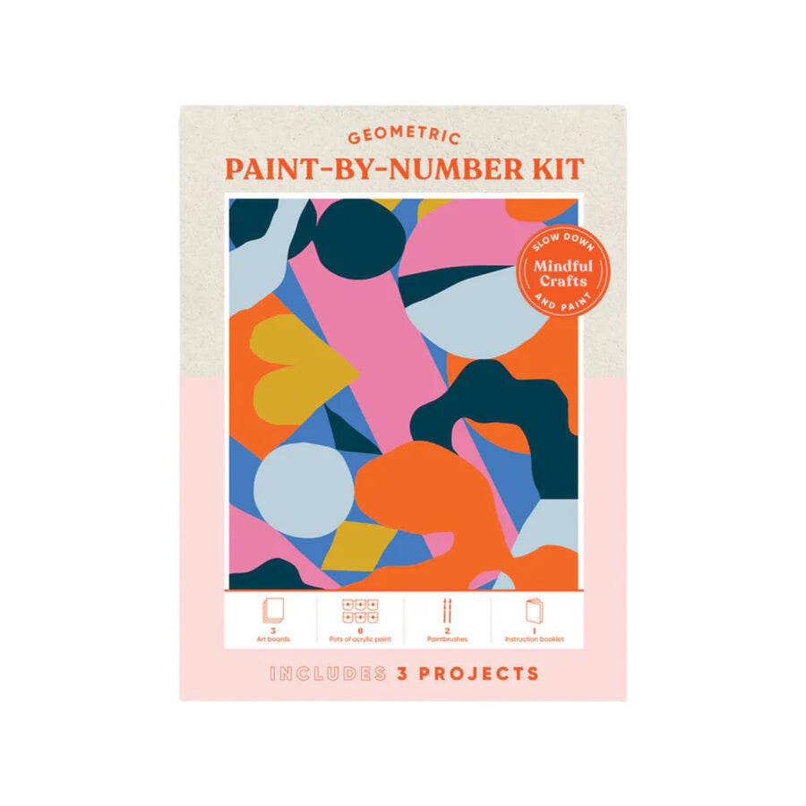 Mindful Crafts: Geometric Paint By Number Kit