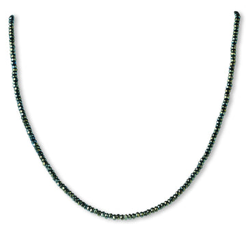 Faceted Green Hematite Necklace