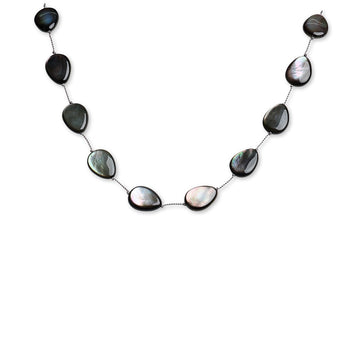 Tahitian Mother of Pearl Teardrop Necklace