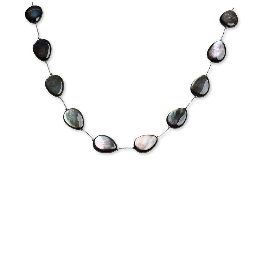 Tahitian Mother of Pearl Teardrop Necklace