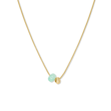 Chrysoprase Dual Bead Necklace