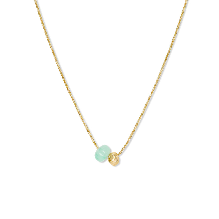 Chrysoprase Dual Bead Necklace