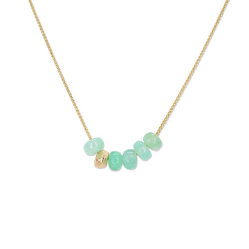 5-Chrysoprase Bead Necklace