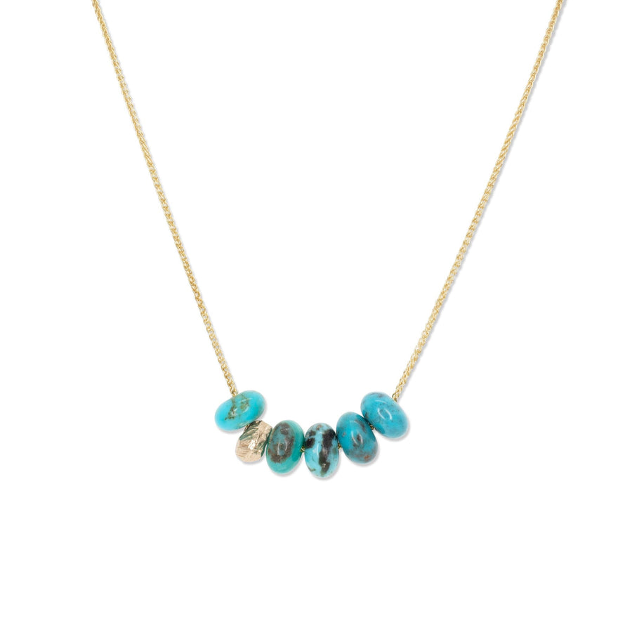 5-Turquoise Bead Necklace