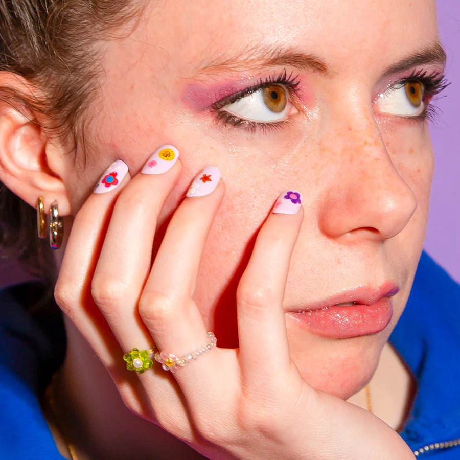 Flower Nail Stickers
