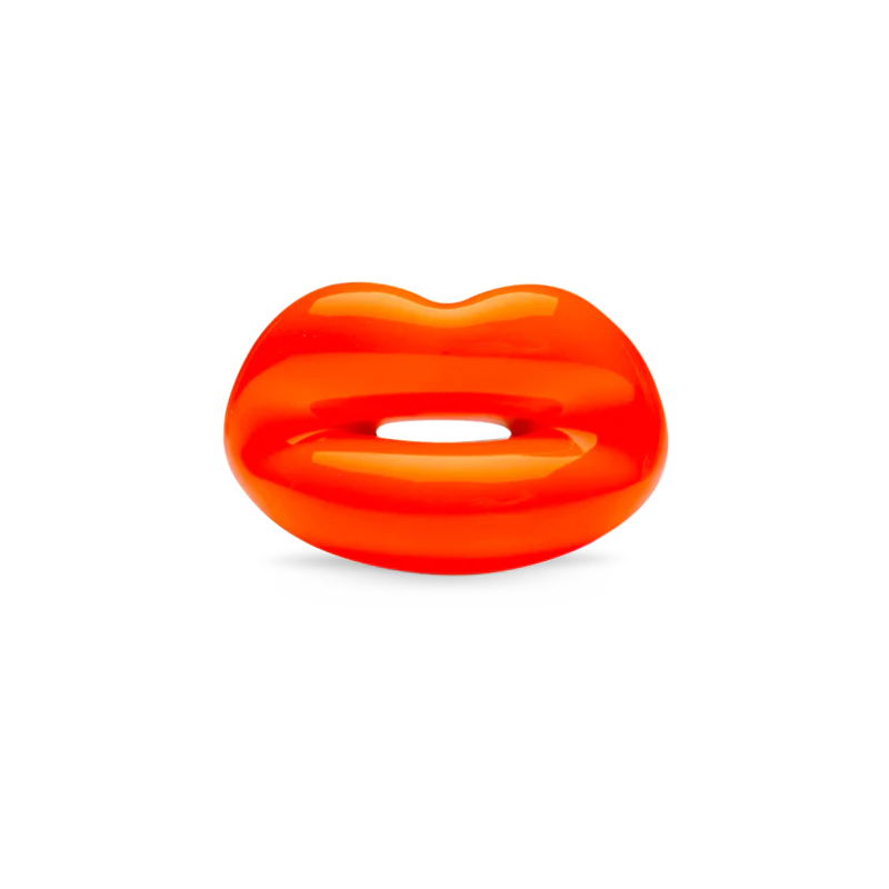 Hotlips Neon Orange Ring - Size 8