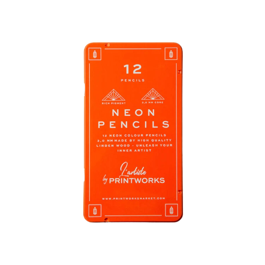 NEON COLOUR PENCILS - Set of 12