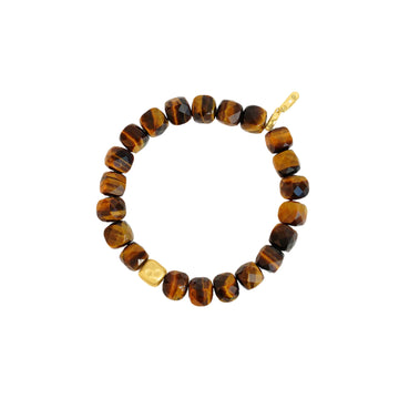 NOMAD TIGER's EYE BEADED  BRACELET