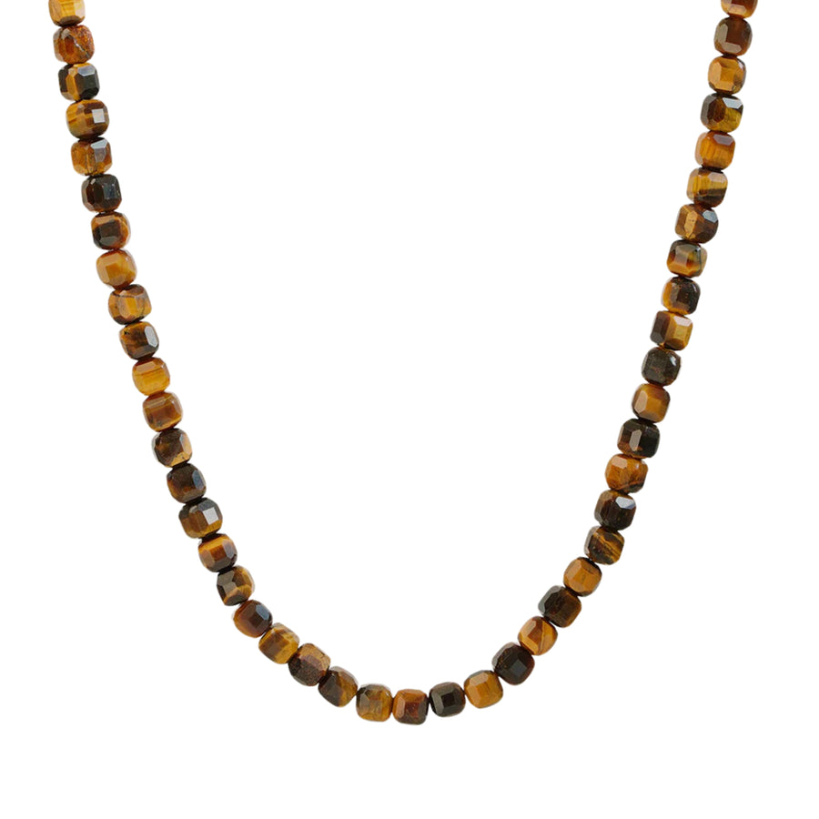 NOMAD BEADED TIGER'S EYE NECKLACE