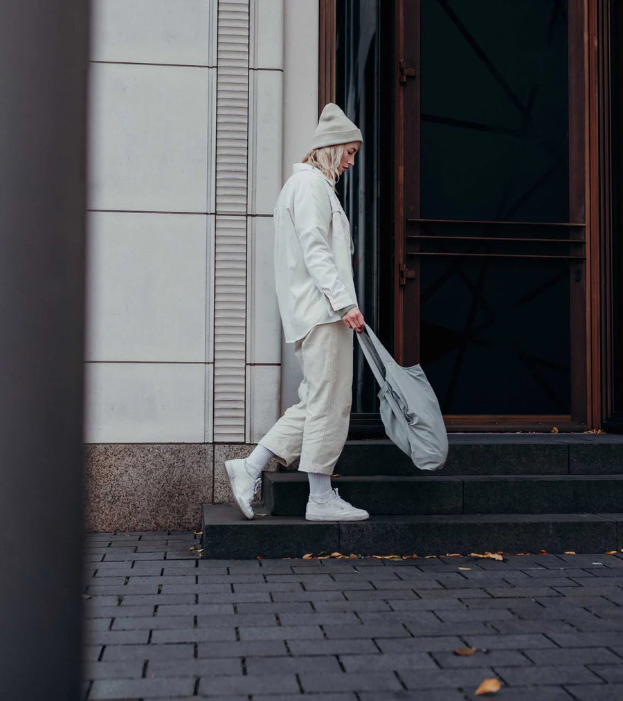 Gray convertible Tote Backpack