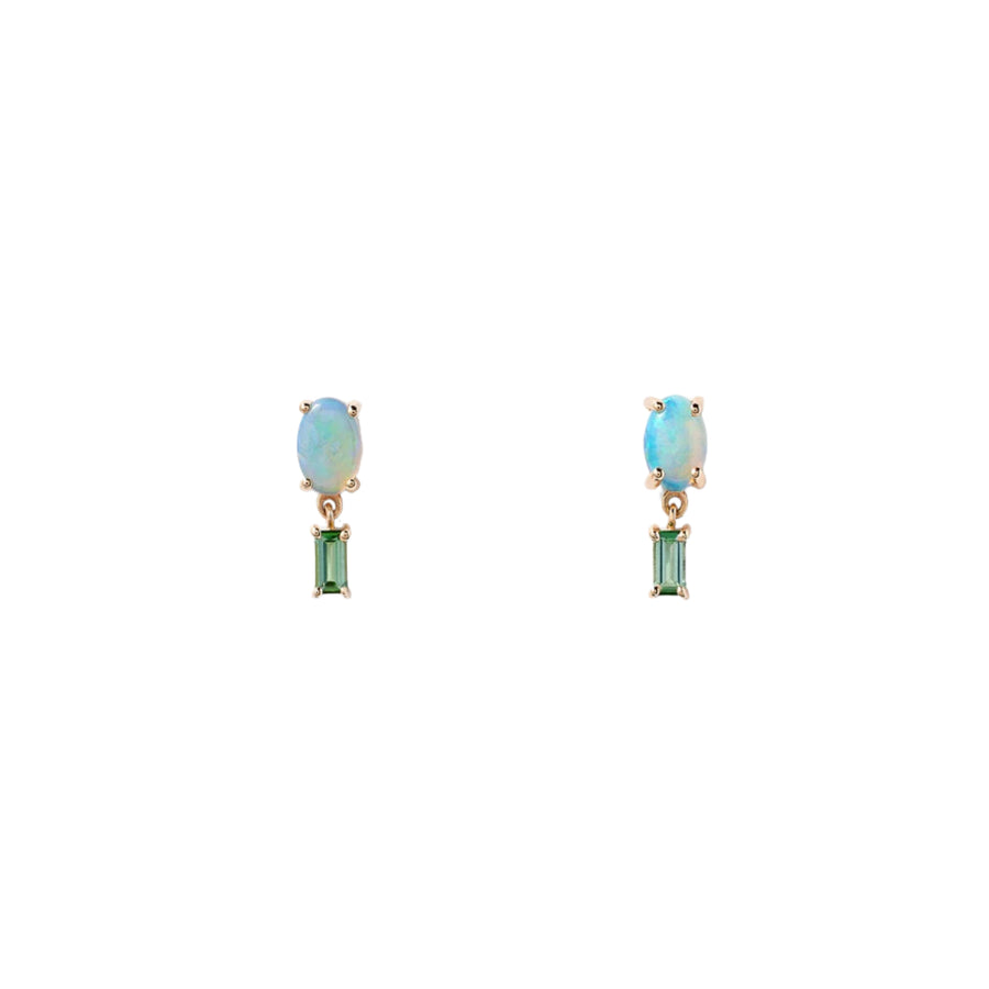 Opal & Tourmaline Stela Earrings