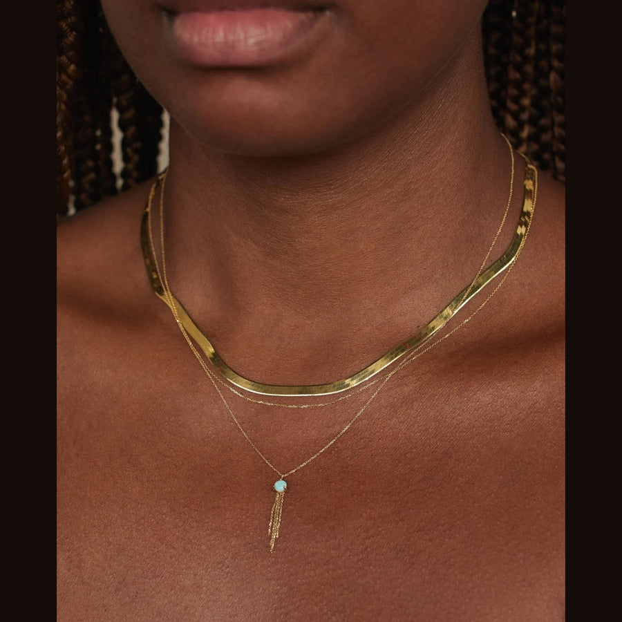 14k Gold Opal Haze Necklace