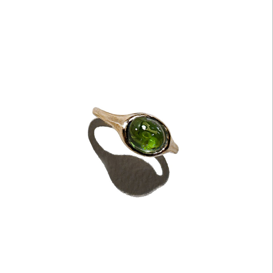 Green Maxi Yui Ring - Size 7