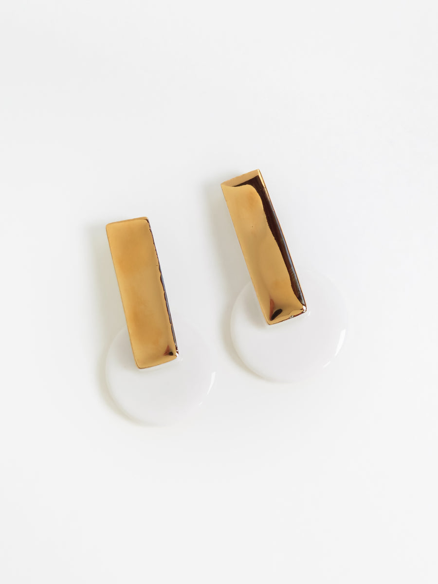 Ophelia Earrings - White