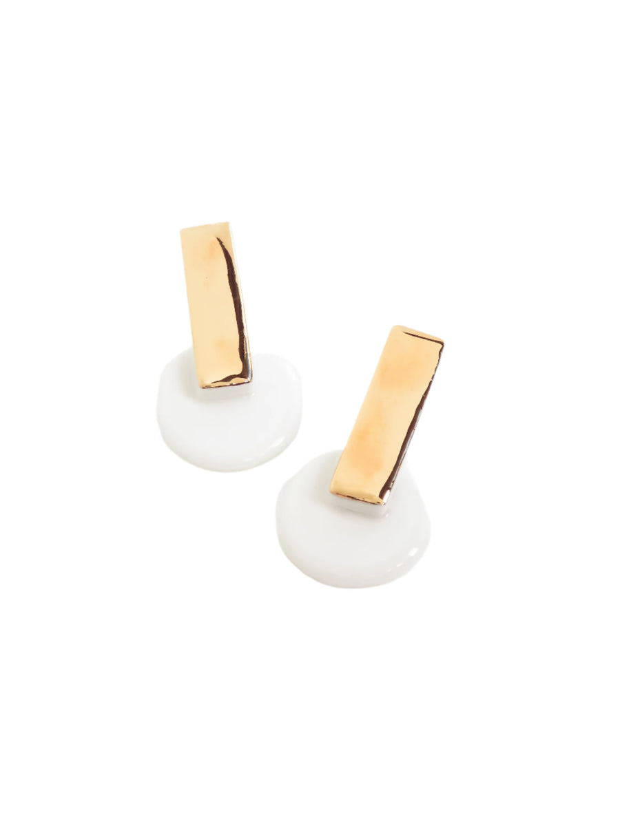 Ophelia Earrings - White