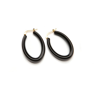 KIRA EARRINGS -JET