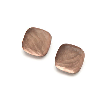 LARA ICE CLIP EARRING - MOCHA