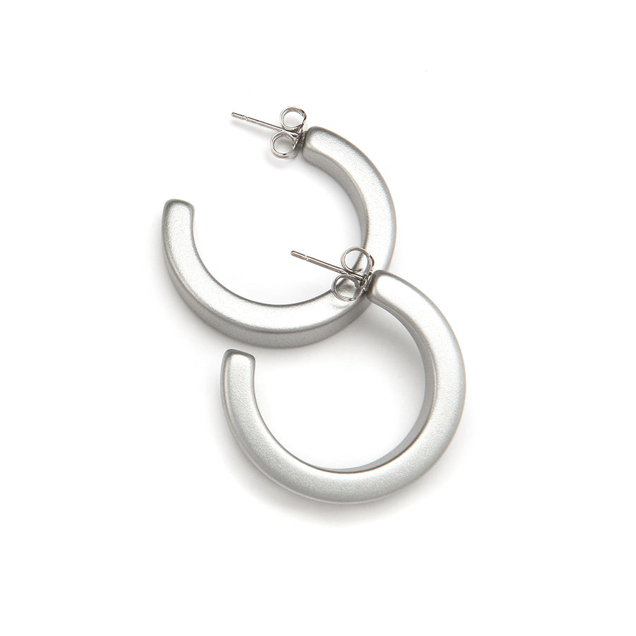 Fia Hoop Earrings - Silver