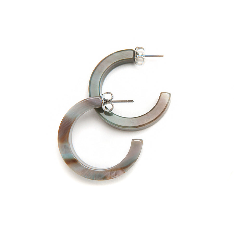 Fia Hoop Earrings - Peacock