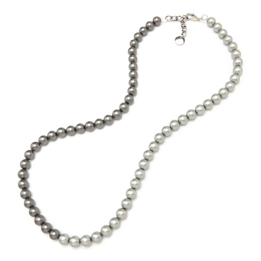 Pauline Bead Necklace - Chrome