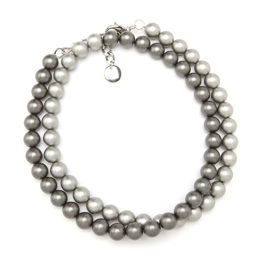 Pauline Bead Necklace - Chrome