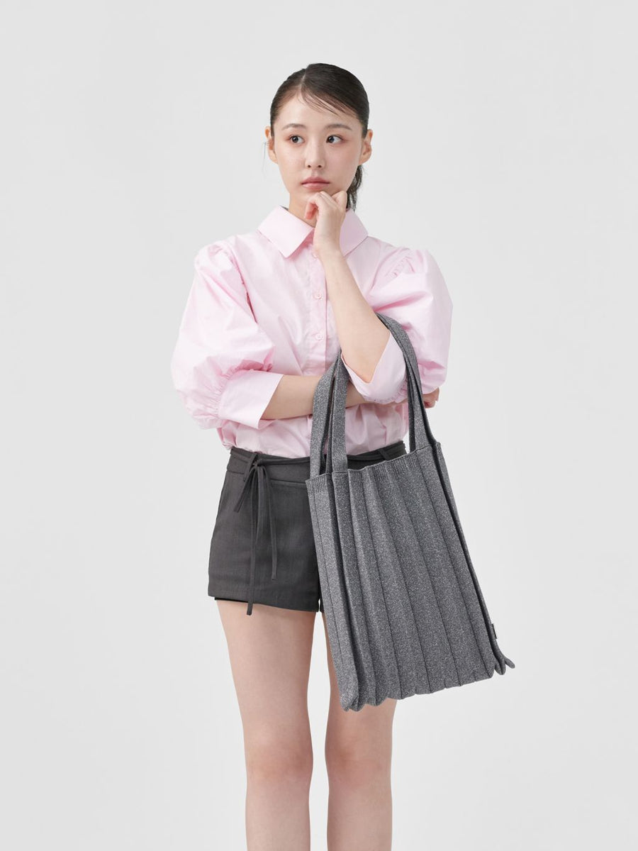 NEW SHOULDER BAG - GLITTER STONE BROWN