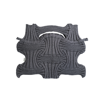 BIG BOW BAG - GLITTER STONE BROWN