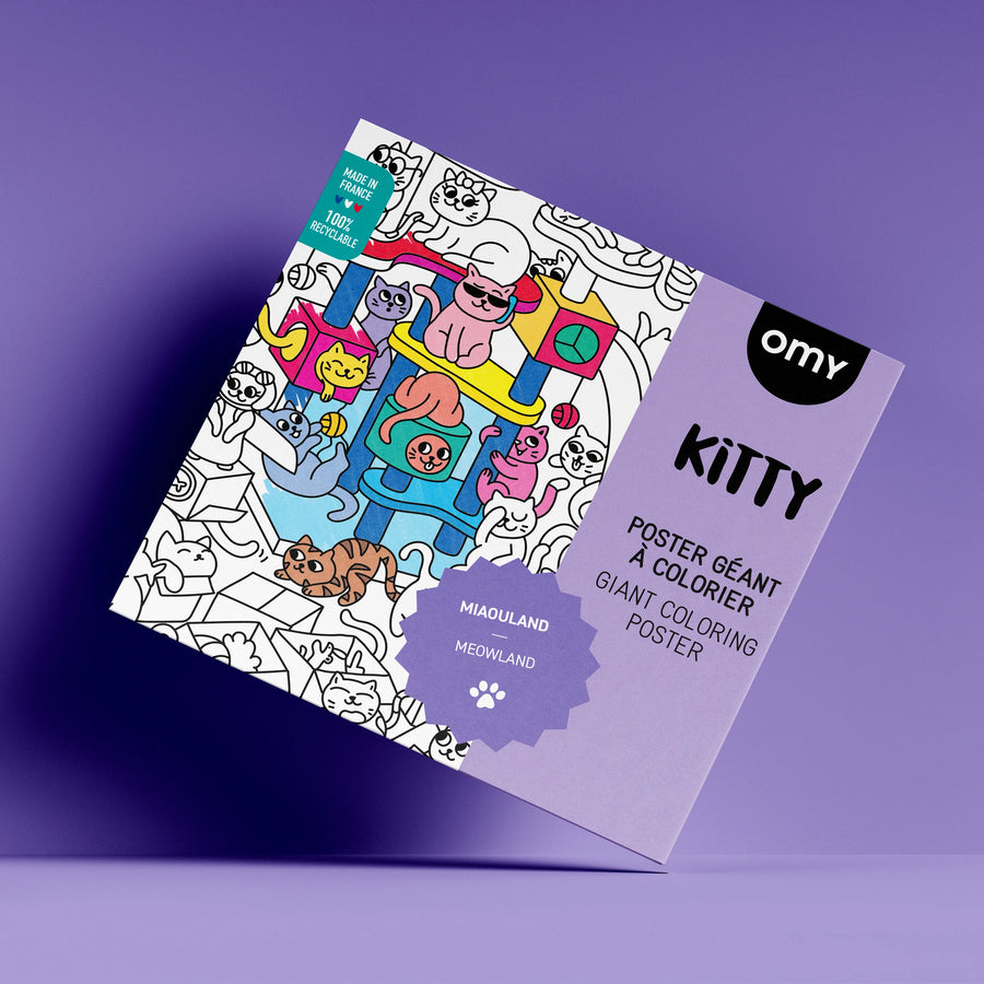 Giant Coloring Poster - Kitty