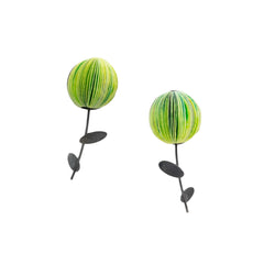LIGHT GREEN BUDS PAPER EARRINGS
