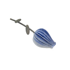 SMOKY BLUE TURNIP PAPER BROOCH