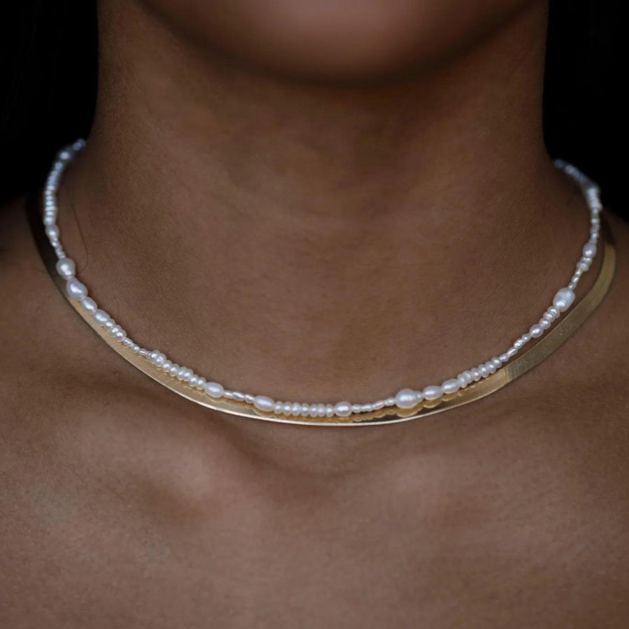 Pearl Collage Necklace - Small / Medium