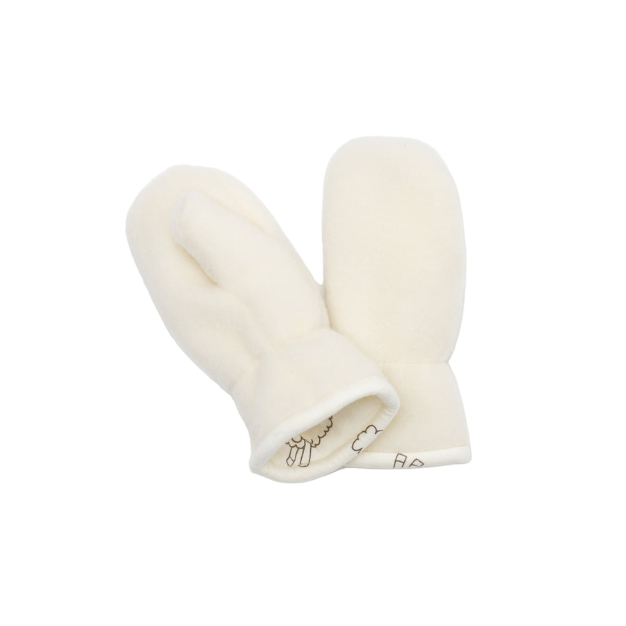 Children Mittens - Ecru
