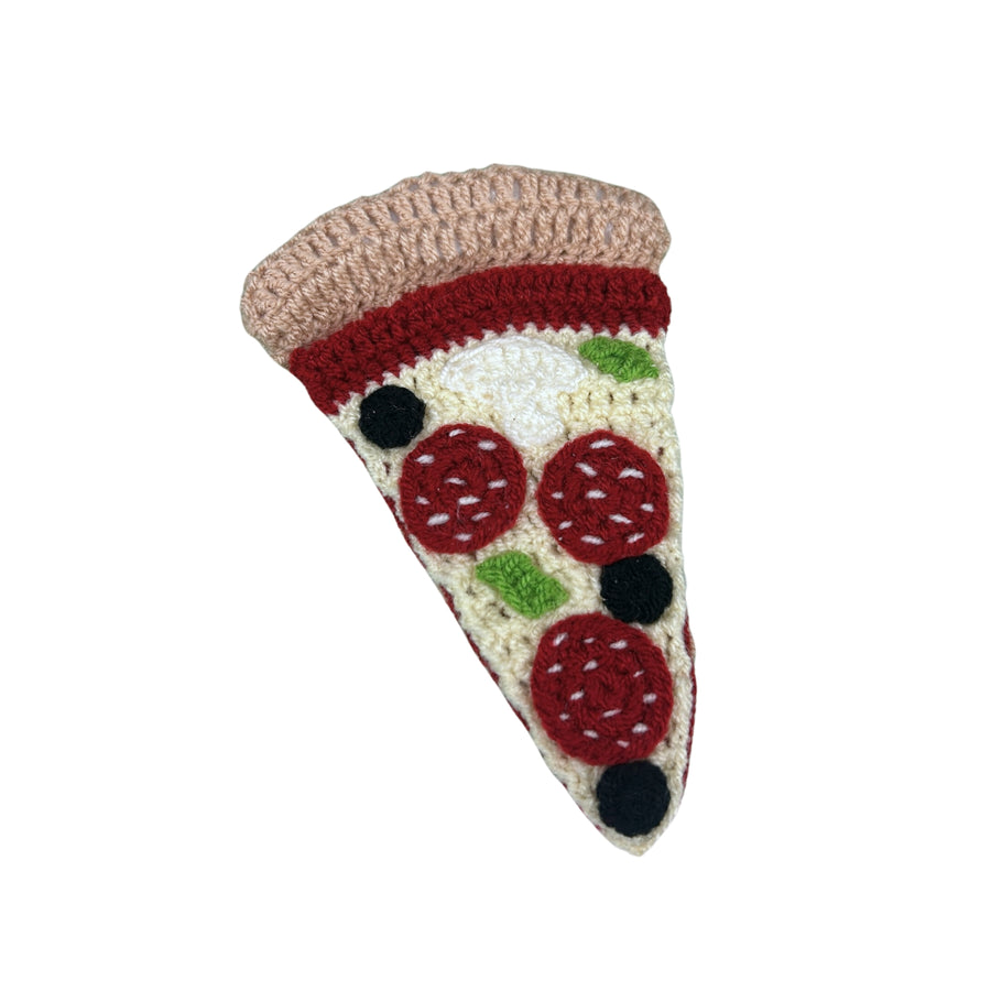 Knit Pizza Rattle