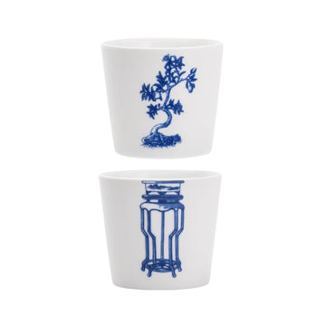 Bonsai Cups - Pomegranate set of 2