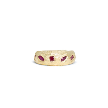 Mixed Ruby Ring - Size 6