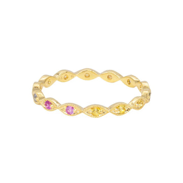 Rainbow Sapphire Eleanor Band - 7