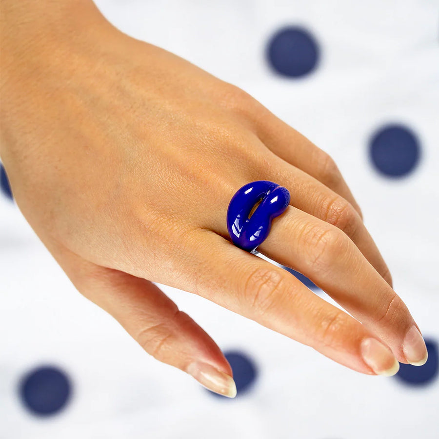 Hotlips Royal Blue Ring- size 7