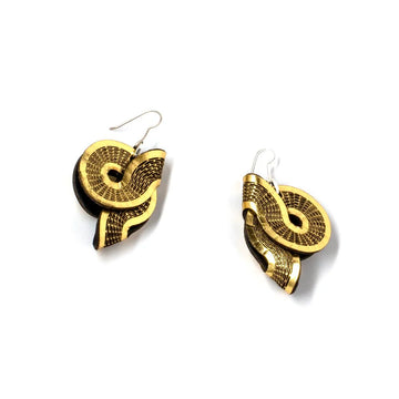 Gold Saddle Earrings
