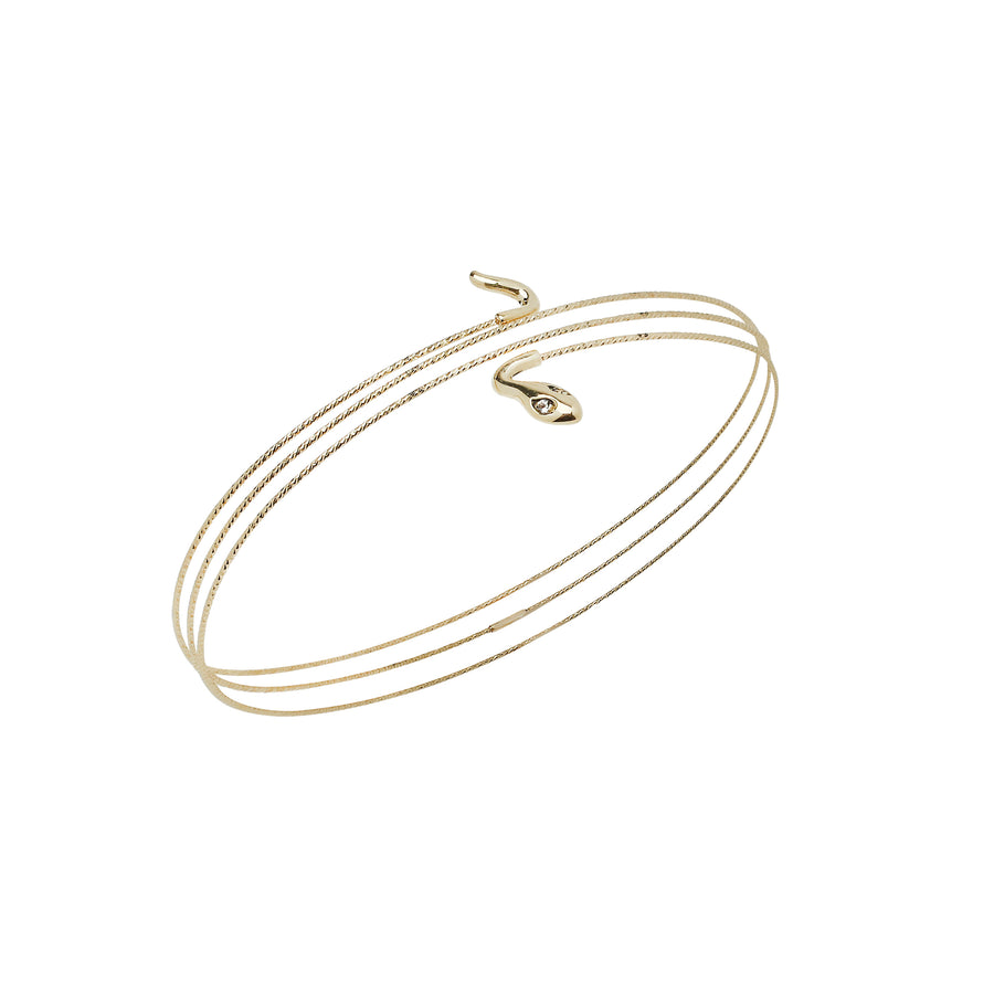 Serpentine Bracelet with Diamonds