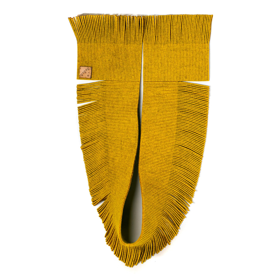 FRINGE SCARF - CHARTREUSE