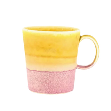 Porcelain Mug- Dark Yellow/Mauve