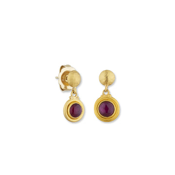 22k gold SLOANE GREENLAND RUBY EARRINGS