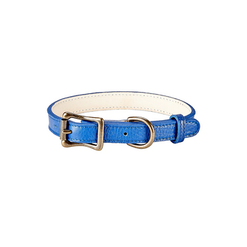 small leather DOG COLOR - BLUE