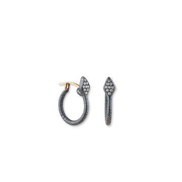 SNAKE HOOP EARRINGS