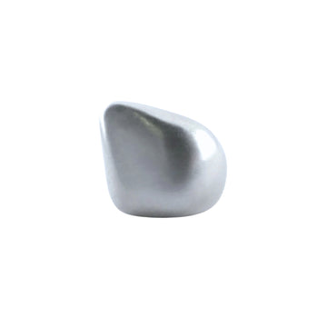 STERLING SILVER PEBBLE STATEMENT RING - SIZE 8