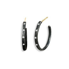 Diamond Skinny Hoops