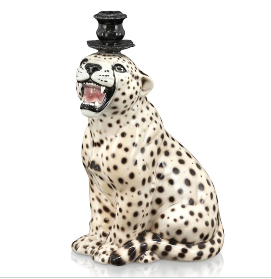 CHEETAH candlestick holder