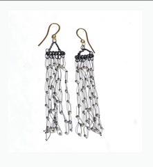 Silver Magic Carpet Diamond Earrings